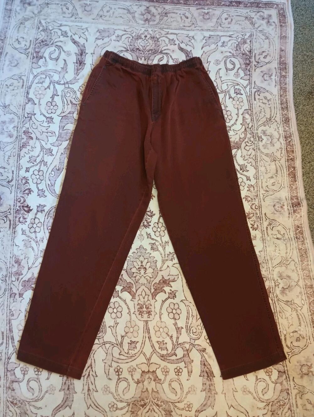 Vtg The Territory Ahead Baggy Corduroy Pants L Canvas Terracotta Gorp Skater 90s